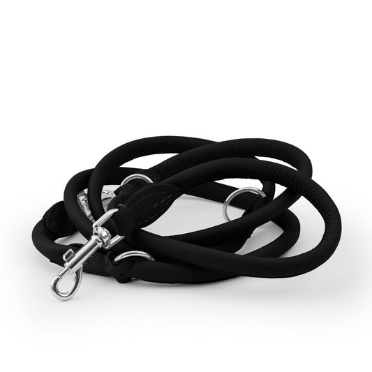 Adjustable leather leash